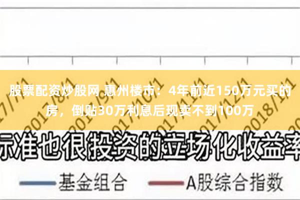 股票配资炒股网 惠州楼市：4年前近150万元买的房，倒贴30万利息后现卖不到100万