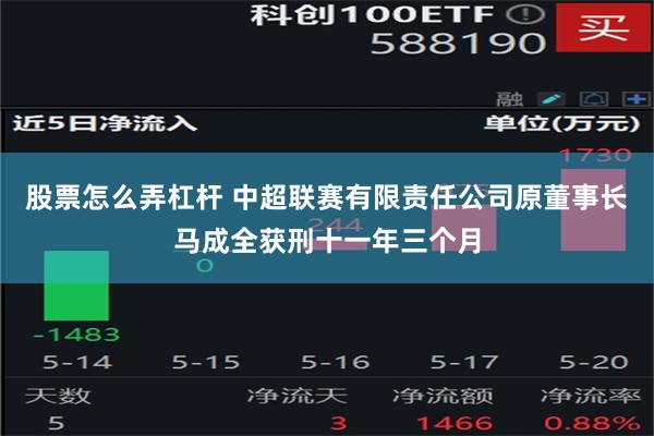 股票怎么弄杠杆 中超联赛有限责任公司原董事长马成全获刑十一年三个月