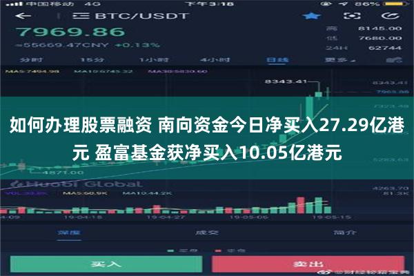 如何办理股票融资 南向资金今日净买入27.29亿港元 盈富基金获净买入10.05亿港元