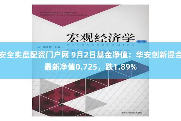 安全实盘配资门户网 9月2日基金净值：华安创新混合最新净值0.725，跌1.89%