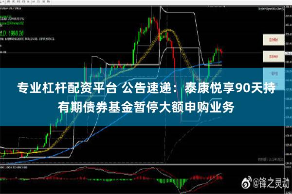 专业杠杆配资平台 公告速递：泰康悦享90天持有期债券基金暂停大额申购业务