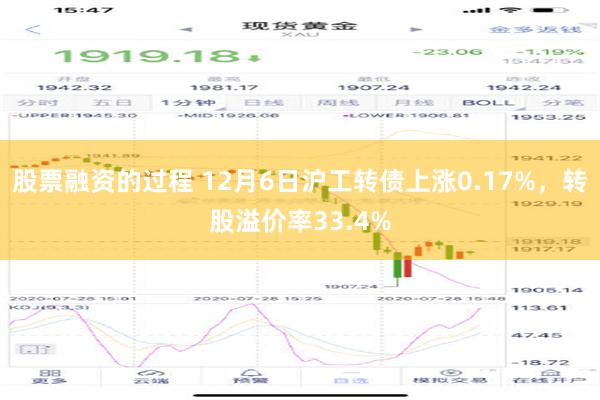 股票融资的过程 12月6日沪工转债上涨0.17%，转股溢价率33.4%